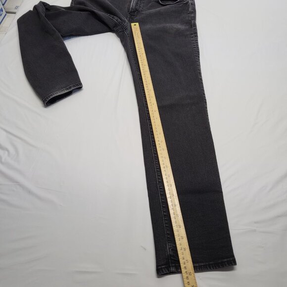 American Eagle AirFlex Jeans Mens 32 X 32 Slim Straight Black Denim Pants - Picture 12 of 16